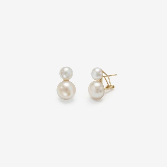 SHASHI Jewelry - SHASHI Bianca Pearl Earring in Pearl stud dangle drop
